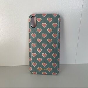 miu miu heart monogram pattern phone case
